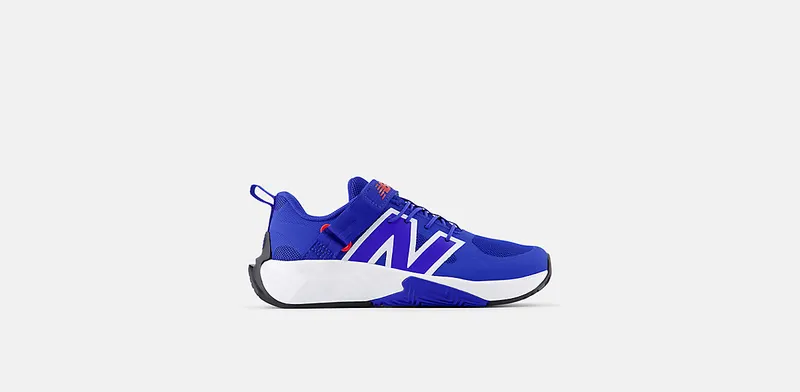 New Balance FuelCell Play Bungee with Top Strap Blue Gemstone Team Red White | PTFCYAD