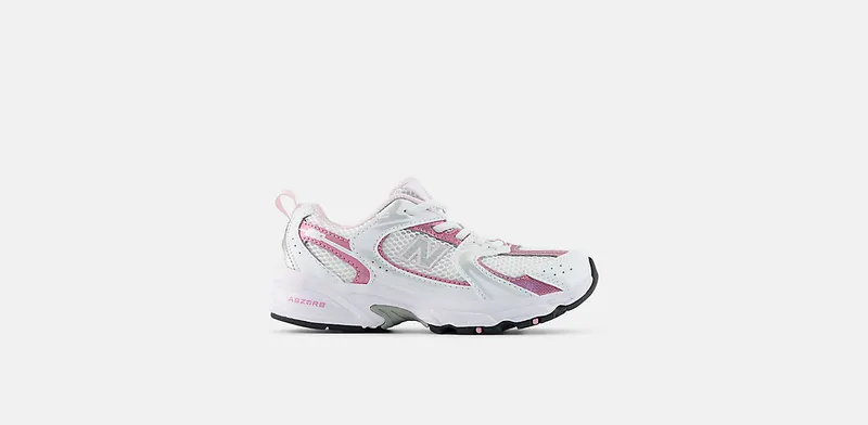 New Balance 530 White Pink Sugar Silver Metallic | PZ530RK