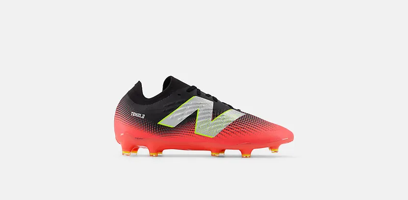New Balance Tekela Magia V4+ Low Laced FG Black Energy Red Metallic Silver | ST2FLR45