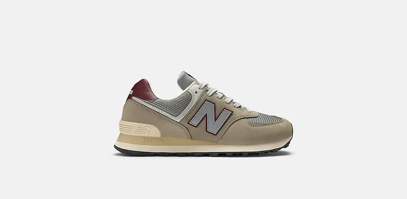 New Balance 574 “Arid Stone/Monarch Burgundy” | U574SKB