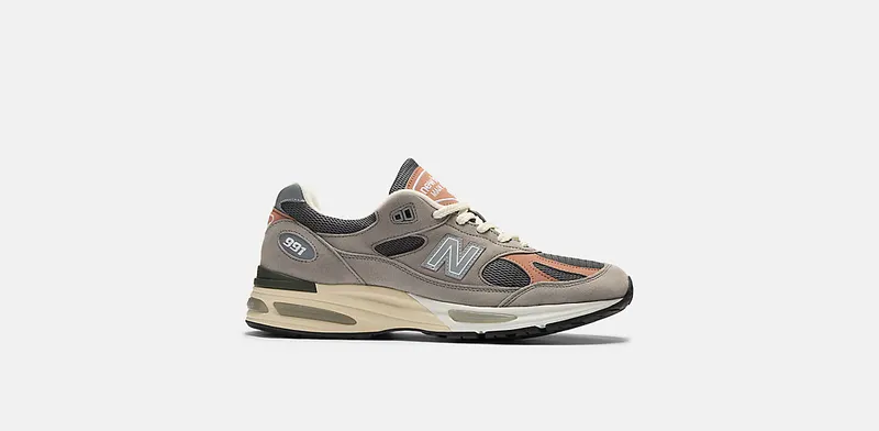 New Balance 991v2 “MiUK Elephant Skin” “Grey/Salmon/Black/Beige” | U991GC2