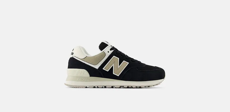 New Balance 574 Black Elephant Bone | WL574DK2