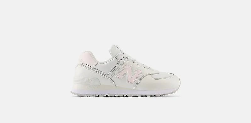 New Balance 574 Cream Leather Pink “Cream / Pink” | WL574FJ2