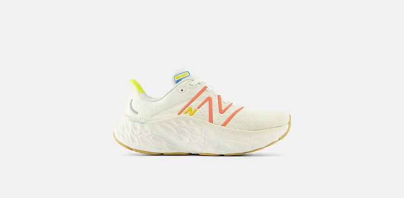New Balance Fresh Foam X More V4 Sea Salt Gulf Red “Sea Salt / Gulf Red / Lemon Zest” | WMORCF4
