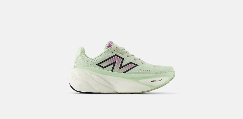 New Balance Fresh Foam X More v5 Natural Mint Purple Fuchsia Black | WMORLM5