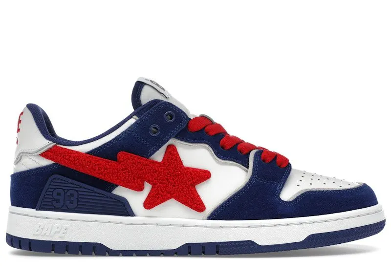 A Bathing Ape Sk8 Sta #2 M2 Blue “Blue / Red” | 1K30191309-BLU