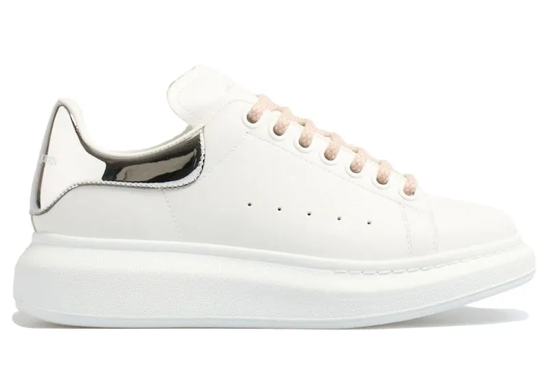Alexander McQueen Oversized White Silver Pink | 718232 WIEE4 9071