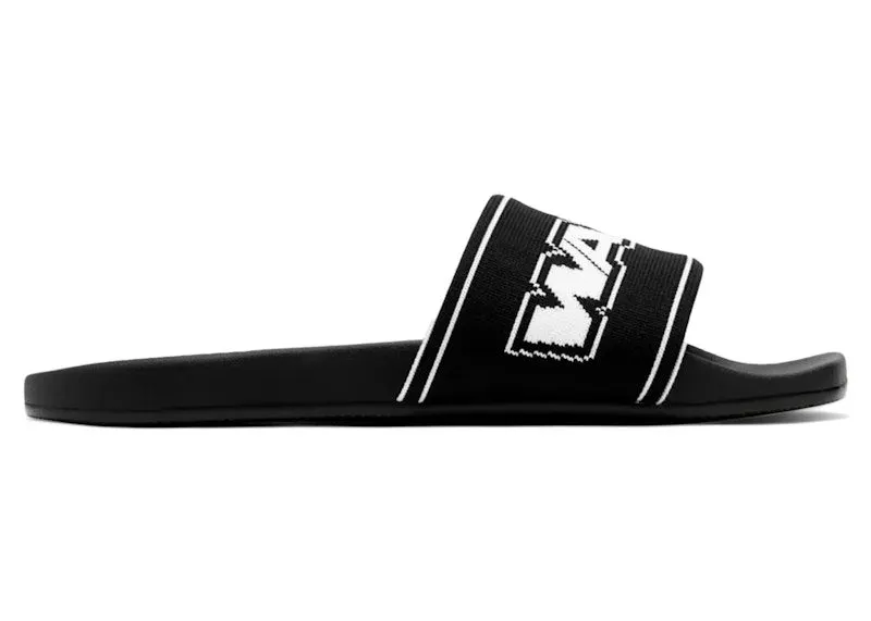 Alexander Wang AW Webbing Pool Slide Black White | 30325S002-001