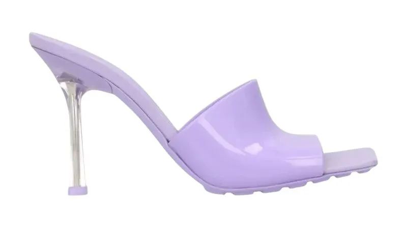 Bottega Veneta Mule Heel Sandal Puddle Sole Wisteria Purple | 708896-V2AS0-5119