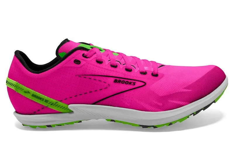 Brooks Draft XC Spikeless Pink Glo Green Black | 100038-1D-661