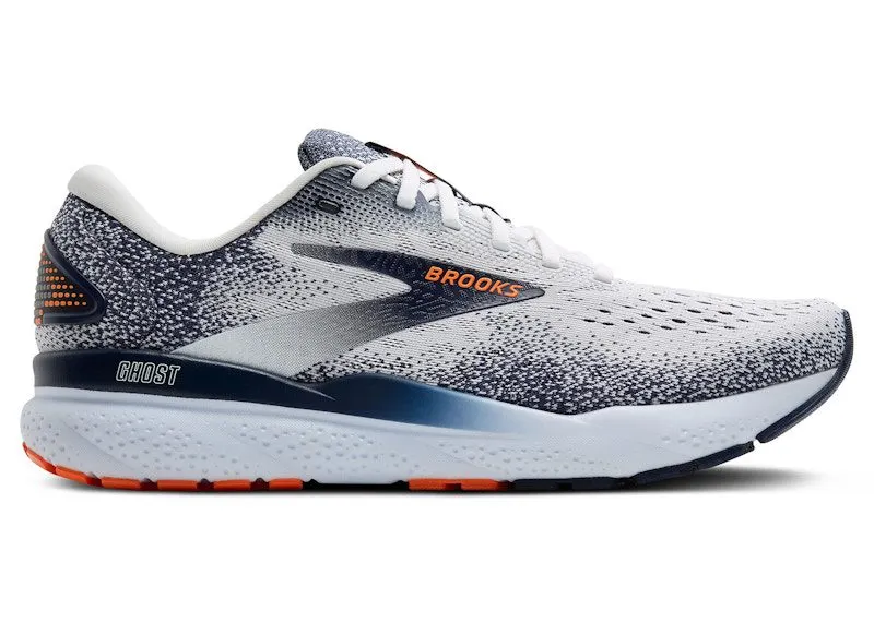 Brooks Ghost 16 White Peacoat Orange | 110418-1D-130