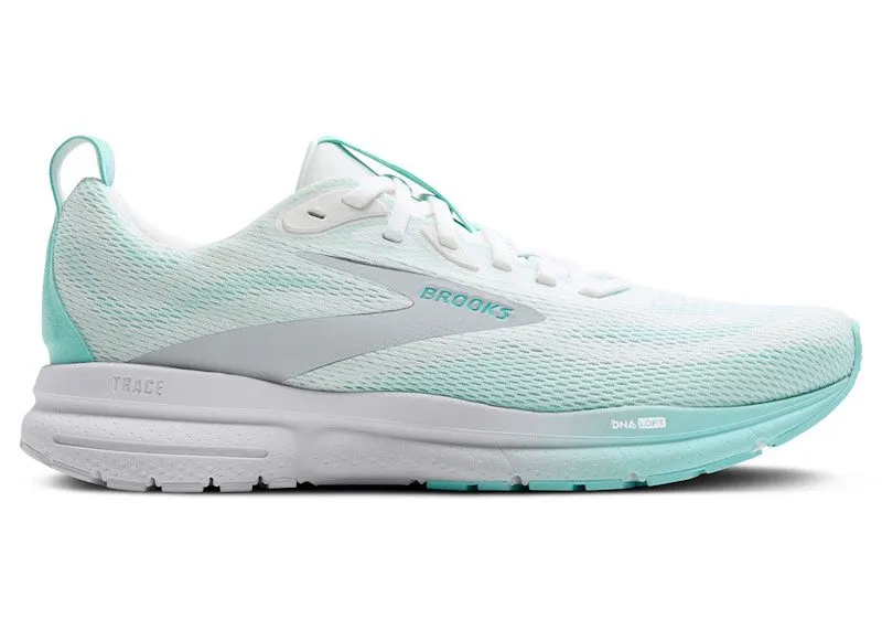 Brooks Trace 4 Bright White Limpet Oyster | 120441-1B-198