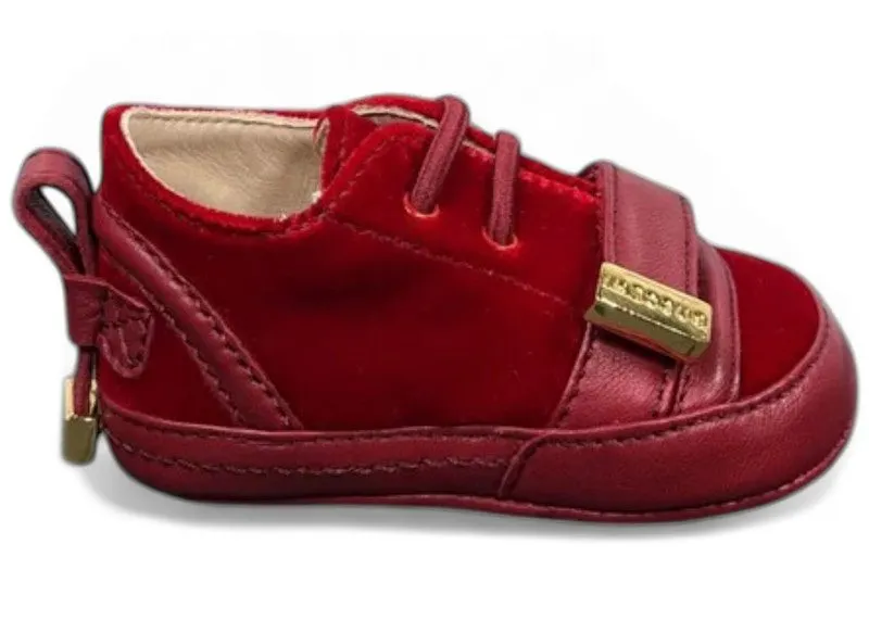 Buscemi 50MM Low Strap Scarlet Velvet (Baby) | 417SB050NA50VF-5050