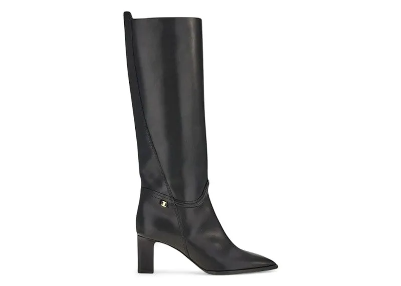 Ferragamo Torris Heeled Knee-Length Boots Black | 01D691753779