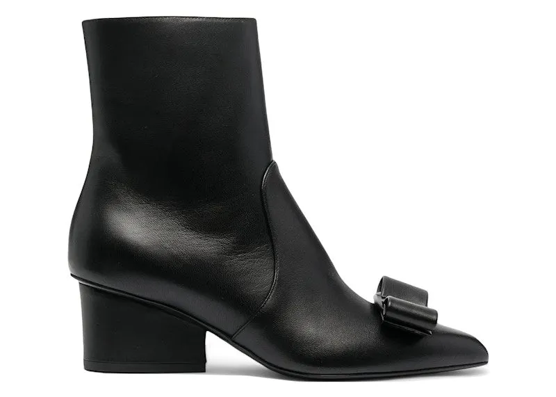 Ferragamo Viva Bow-Detail Boots Black | 01A619741022