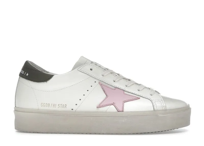Golden Goose Hi Star White Pink Silver | GWF00118.F006872.12170
