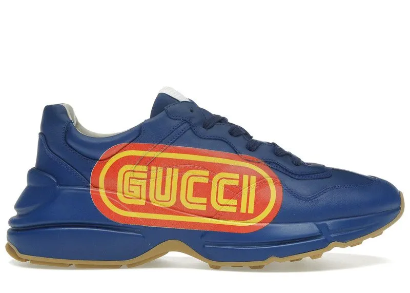 Gucci Rhyton Print Sneaker Blue | 523609 DRW00 4325