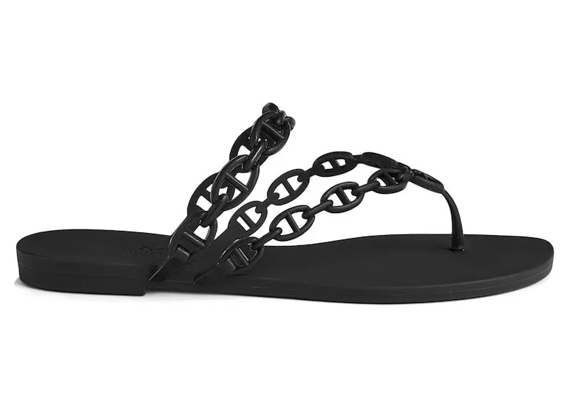Hermes Island Sandal Noir | H241051Z-02340