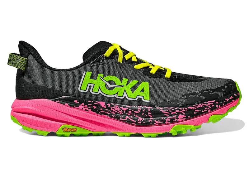 Hoka One Speedgoat 6 Black Neon Rose | 1147791-BNRS