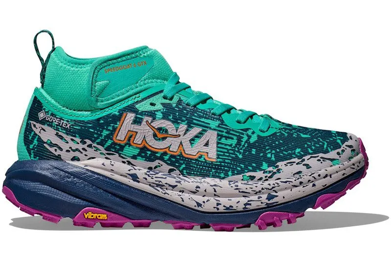 Hoka One Speedgoat 6 Mid Gore-Tex Electric Aqua Midnight | 1155153-EQM