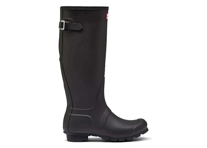 Hunter Original Back Adjustable Tall Rain Boots Black | WFT1001RMA-BLK
