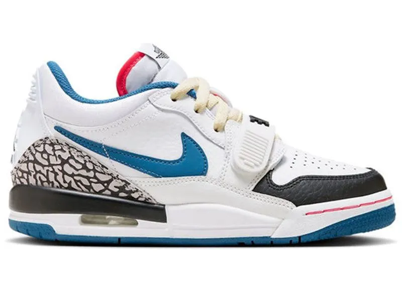 Jordan Legacy 312 Low White Industrial Blue “White / White / Black” | FV8117-141