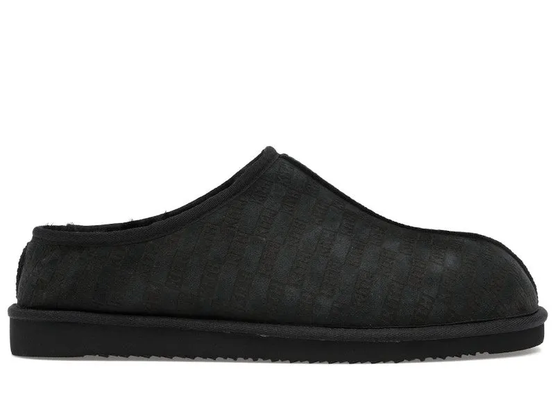 Kith Kithmas Monogram Shearling Slippers Black | KHMSH0004-001