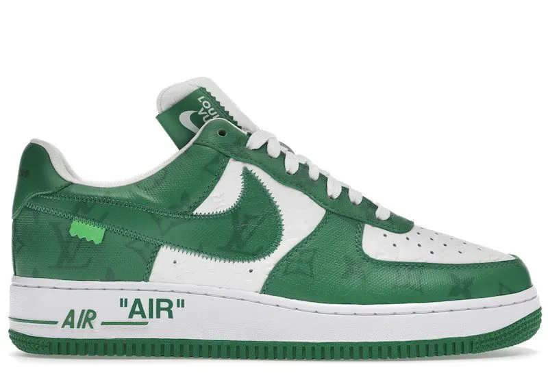Louis Vuitton Nike Air Force 1 Low By Virgil Abloh White Green | 1A9VAU