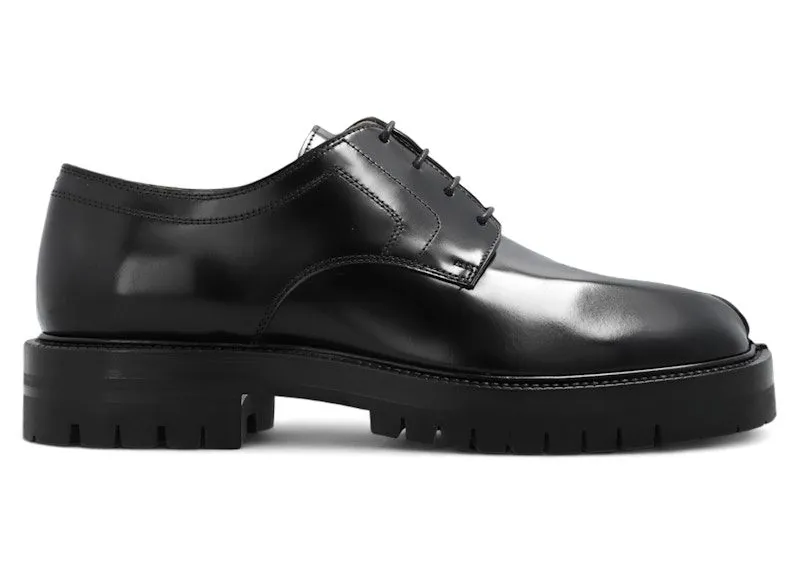 Maison Margiela Leather Tabi Lace-Ups Black | S58WQ0134 P3827 H8396