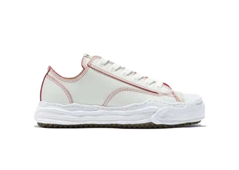 Maison Mihara Yasuhiro Hank OG Sole Red Line Leather Low White | A11FW718