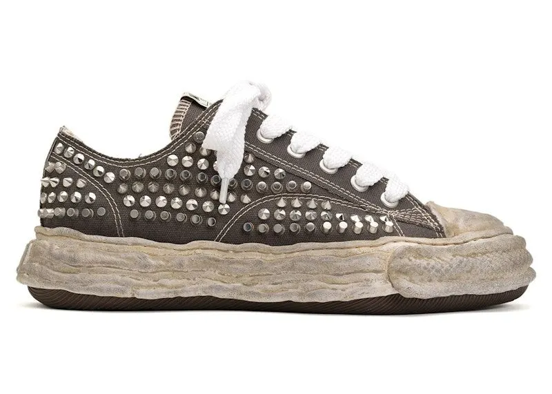 Maison Mihara Yasuhiro Peterson 23 OG Sole Studded Canvas Low Grey | A13FW715-GRY