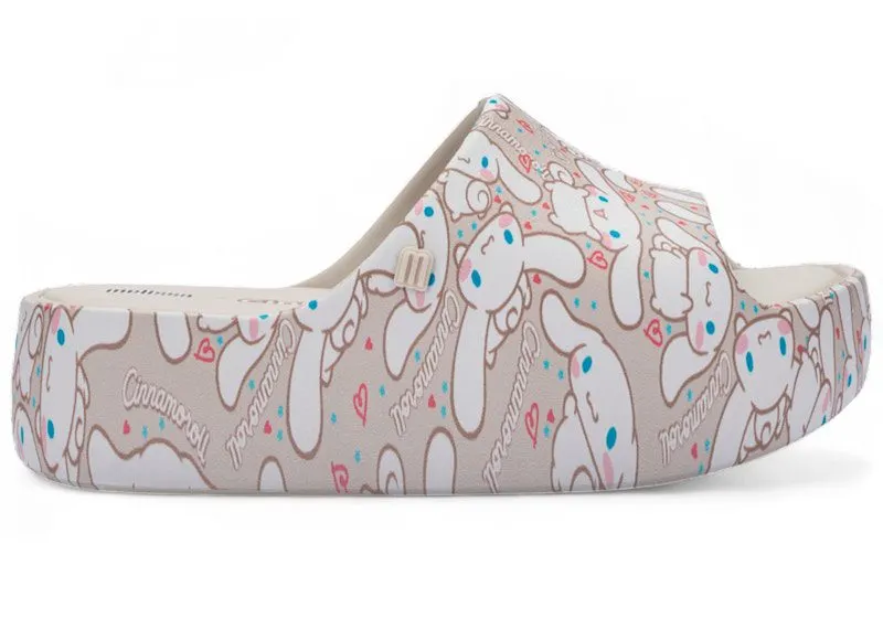 Melissa Free Platform Slide Hello Kitty and Friends Beige Brown | 37874-BS345