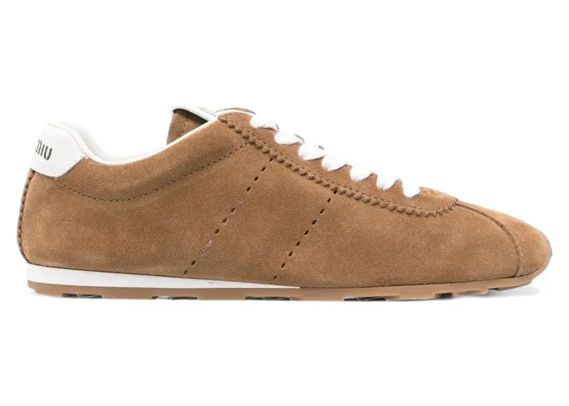 Miu Plume Suede Sneaker Cannella | 5E114E_054_F0401_F_005