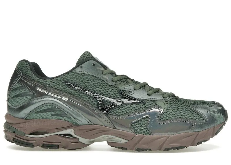 Mizuno Wave Rider 10 Agave Green Black “Agave Green / Black / Metallic Gray” | D1GA243109