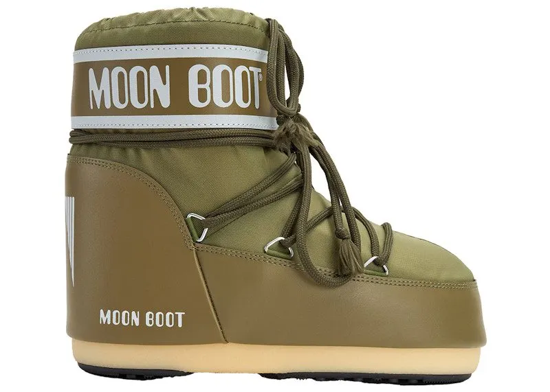 Moon Boot Icon Low Nylon Boot Khaki | 80D1409340-M006