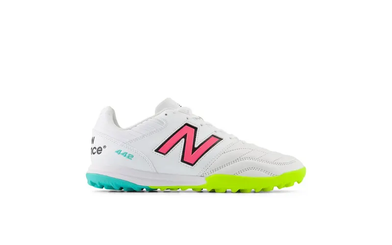 New Balance 442 Pro TF v2 White Hi-Lite Neon Pink | MS41TWH2