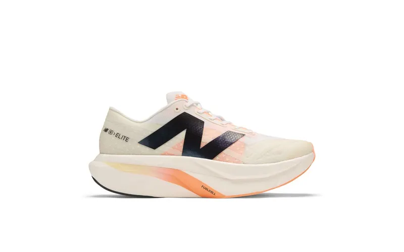 New Balance FuelCell SuperComp Elite v4 White Angora Hot Mango | MRCELCW4