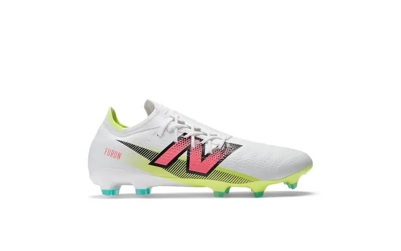 New Balance Furon Pro FG V7 White Hi-Lite Neon Pink | SF1FH75
