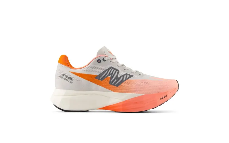 New Balance TCS FuelCell SuperComp Elite v5 NYC Marathon Grapefruit “Grapefruit / Grey Matter / Poppy” | WRCELNY5