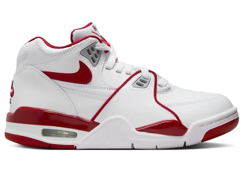 Nike Air Flight 89 White Wolf Grey Varsity Red | HF0406-101