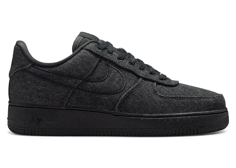 Nike Air Force 1 Low ’07 LV8 Black Denim “Black / Black” | IM7809-010
