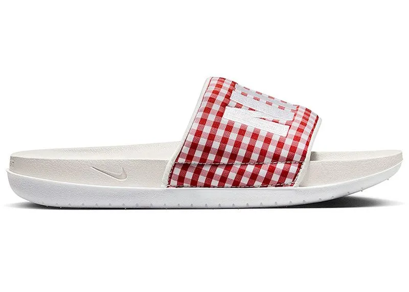 Nike Offcourt Slide Mystic Red Plaid “Mystic Red / Phantom / White” | FN6603-600
