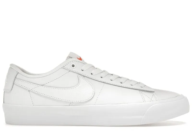Nike SB Zoom Blazer Low Pro GT ISO Triple White “White / White / White” | DR9099-101