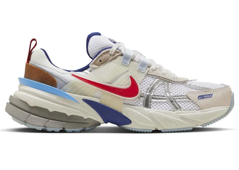 Nike V2K Run Metallic Silver Gym Red University Blue “Metallic Silver / Gym Red / Sail / Deep Royal Blue / Phantom / University Blue” | HF5724-061