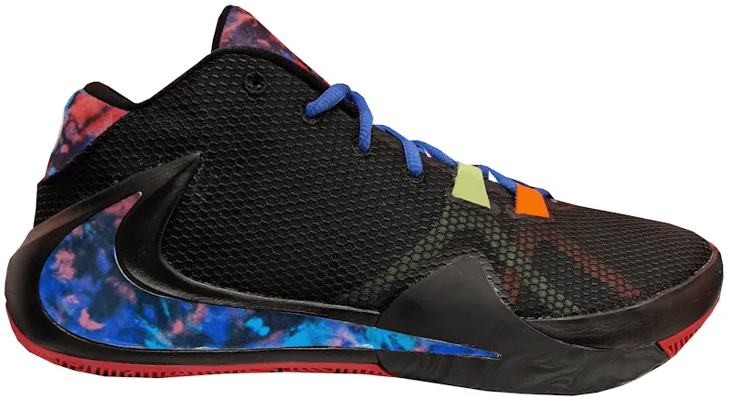 Nike Zoom Freak 1 Girls EYBL “Black / Multi-Color / Digital Pink” | CZ6200-001