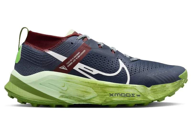Nike ZoomX Zegama Thunder Blue Chlorophyll Dark Team Red Summit White | DH0623-403