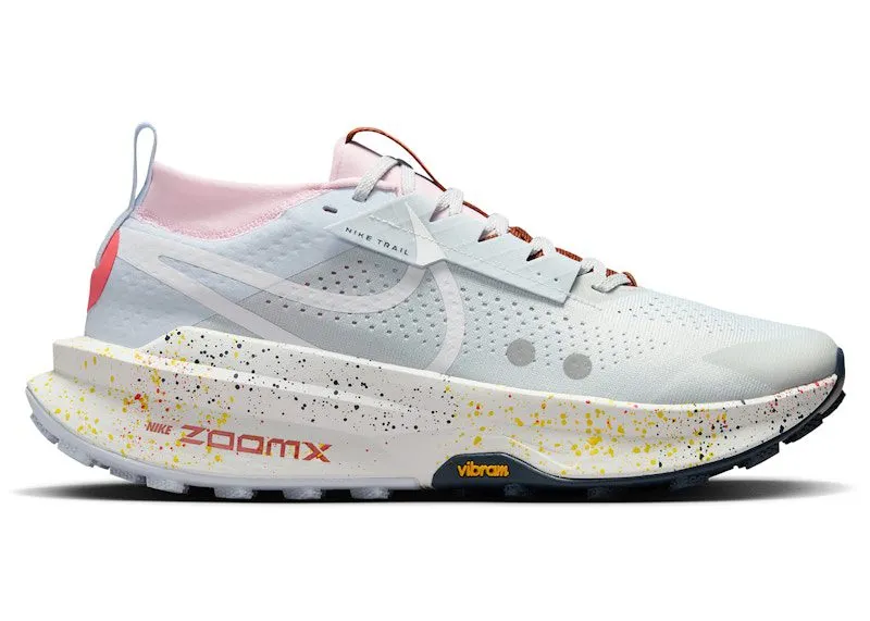 Nike ZoomX Zegama Trail 2 Pure Platinum Football Grey Pink Foam White | FD5190-009