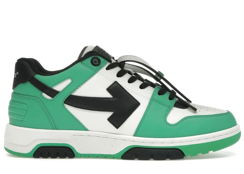 OFF-WHITE Out Of Office “OOO” Low Tops Green Black | OMIA189S24LEA0065510
