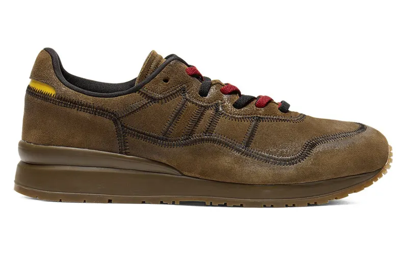 Onitsuka Tiger Ally Stitch Brown Storm Vibrant Yellow | 1183C447-201
