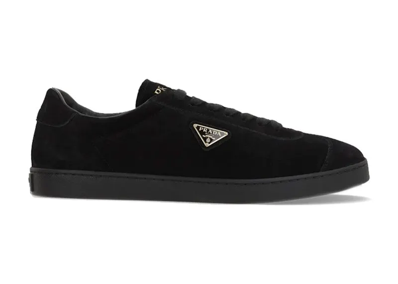 Prada Logo Plaque Sneakers Black | 2EE394-E1D-F0002